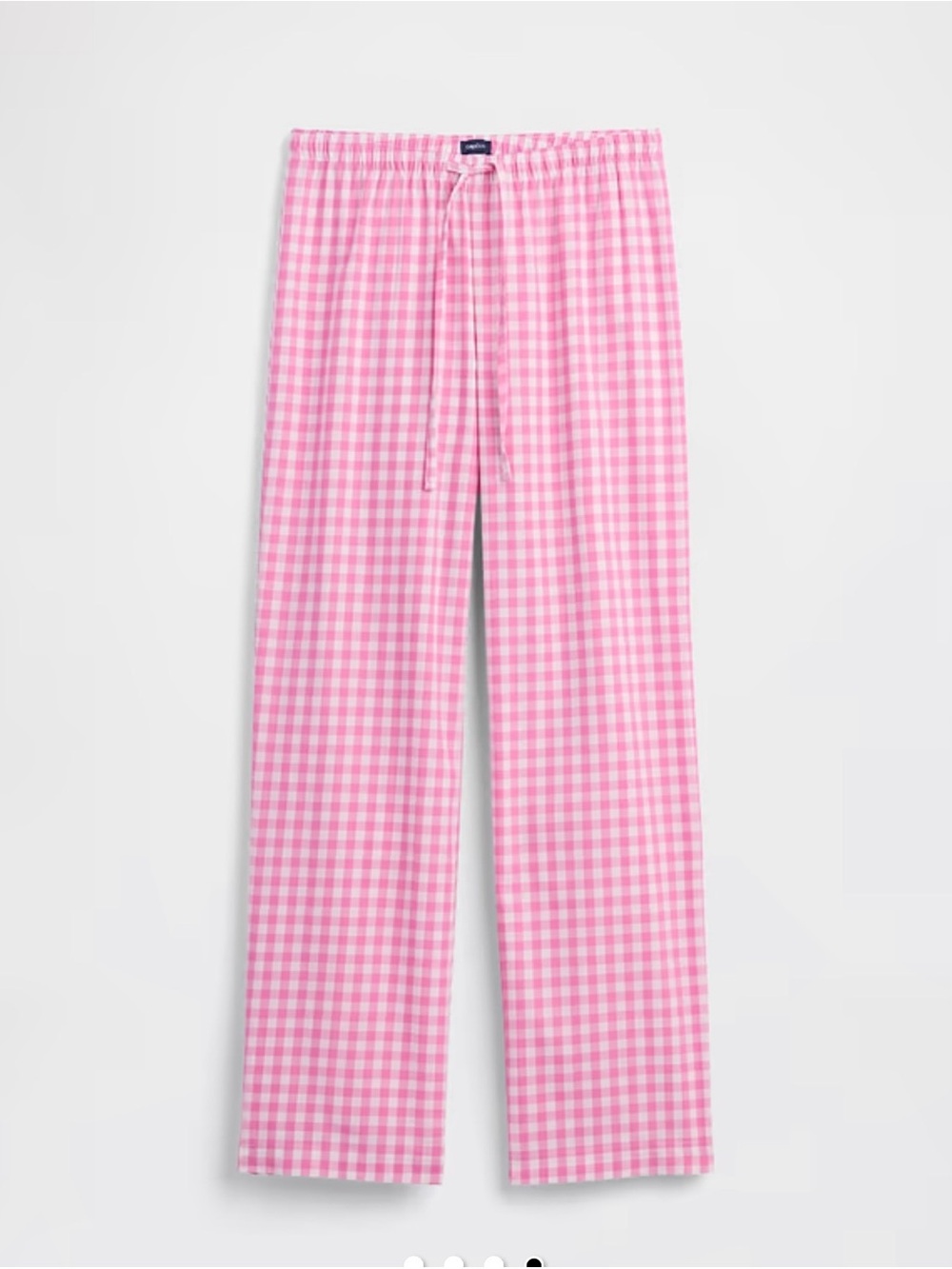 New GAP Poplin Pink Gingham Cotton Pajama Pants XL
